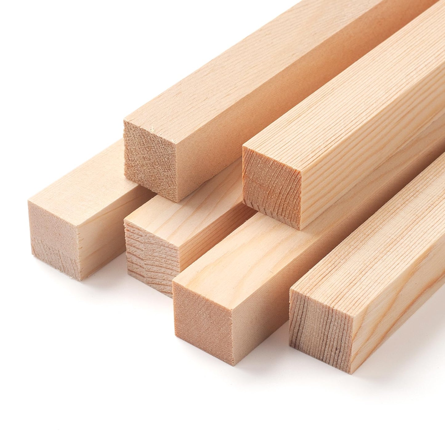 Square Wooden Dowel Rods, 6 PCS 2.5 x 30cm Square Wood Dowel Rods Wooden Sticks for Crafts, Unfinished Hardwood Sticks Wood Strips for Woodworking,