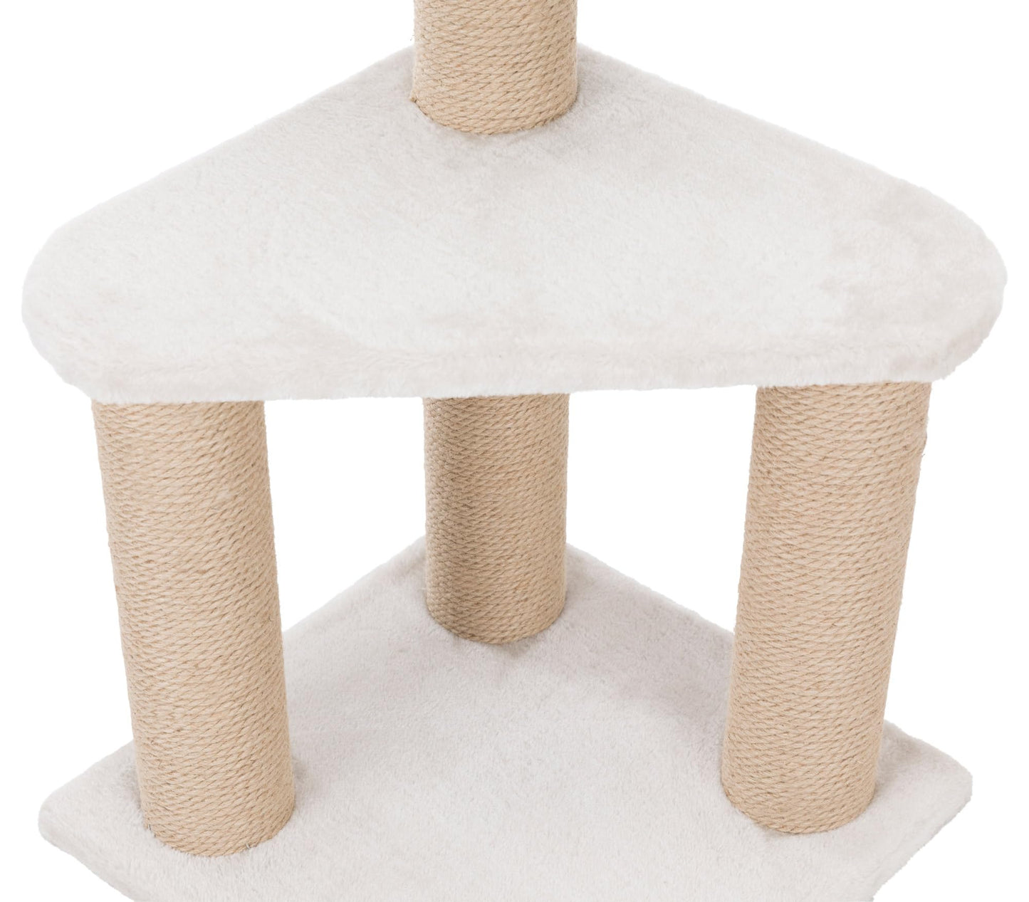TRIXIE Cat Tree Ivan 32.3 in light grey ? multi-level cat scratching post with cosy lounging areas and robust scratching surfaces, comfortable &