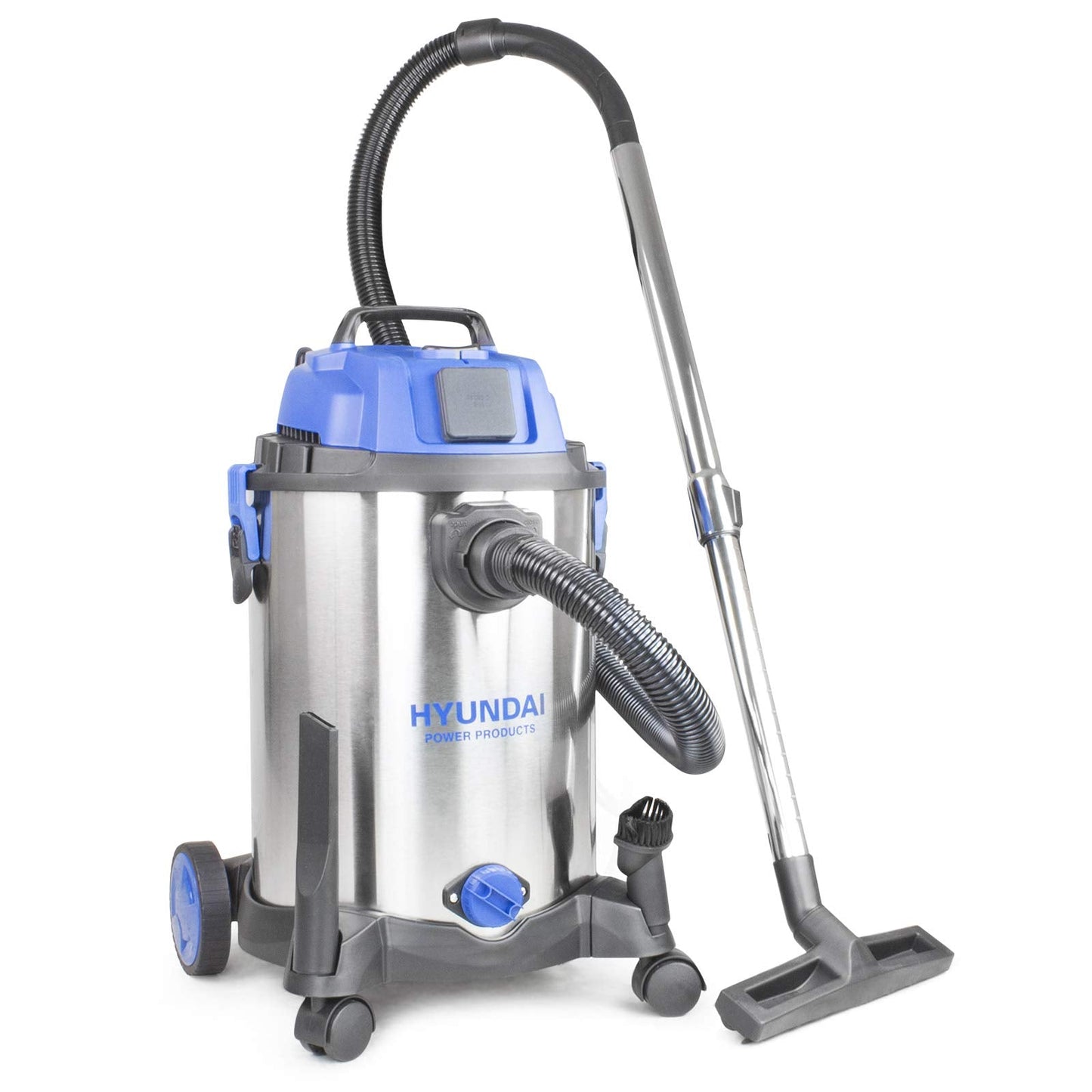 HYUNDAI 1400W 30L 3-In-1 Wet and Dry Electric Vacuum Cleaner HEPA type Filtration 1400W, Industrial Vacuum Cleaner, 4.5m Cable & 19kpa Suction Power
