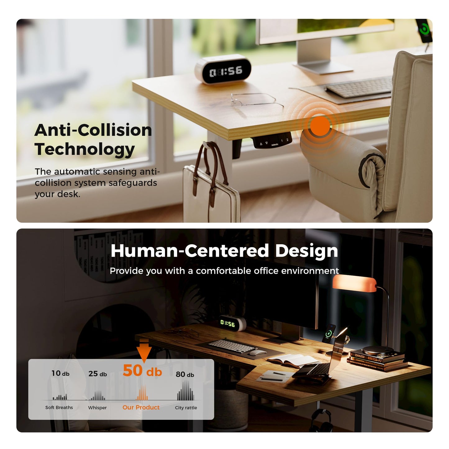 Agilestic L-Shaped Electric Standing Desk, 2 Memory Height, 150x90cm