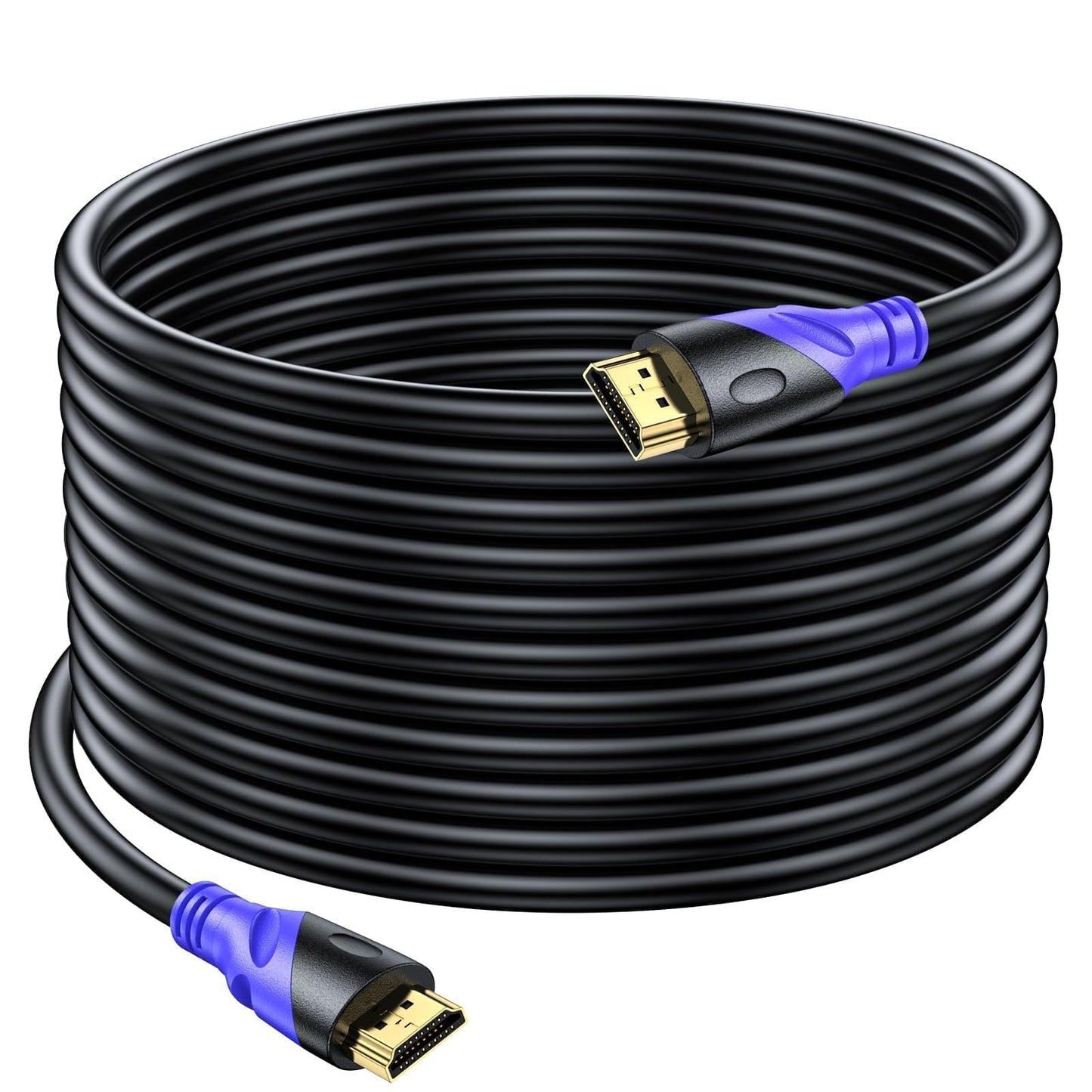 Rommisie 4K/60HZ HDMI Cable 20M (HDMI 2.0,18Gbps) Ultra High Speed Gold Plated Connectors,Ethernet Audio Return,Video 4K,FullHD1080p 3D Compatible