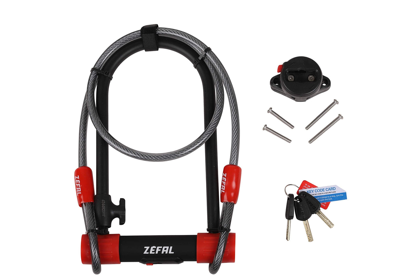 Zefal 4944B K-Traz U13 & Cable U-Lock, Black, 115 x 230mm / 120cm