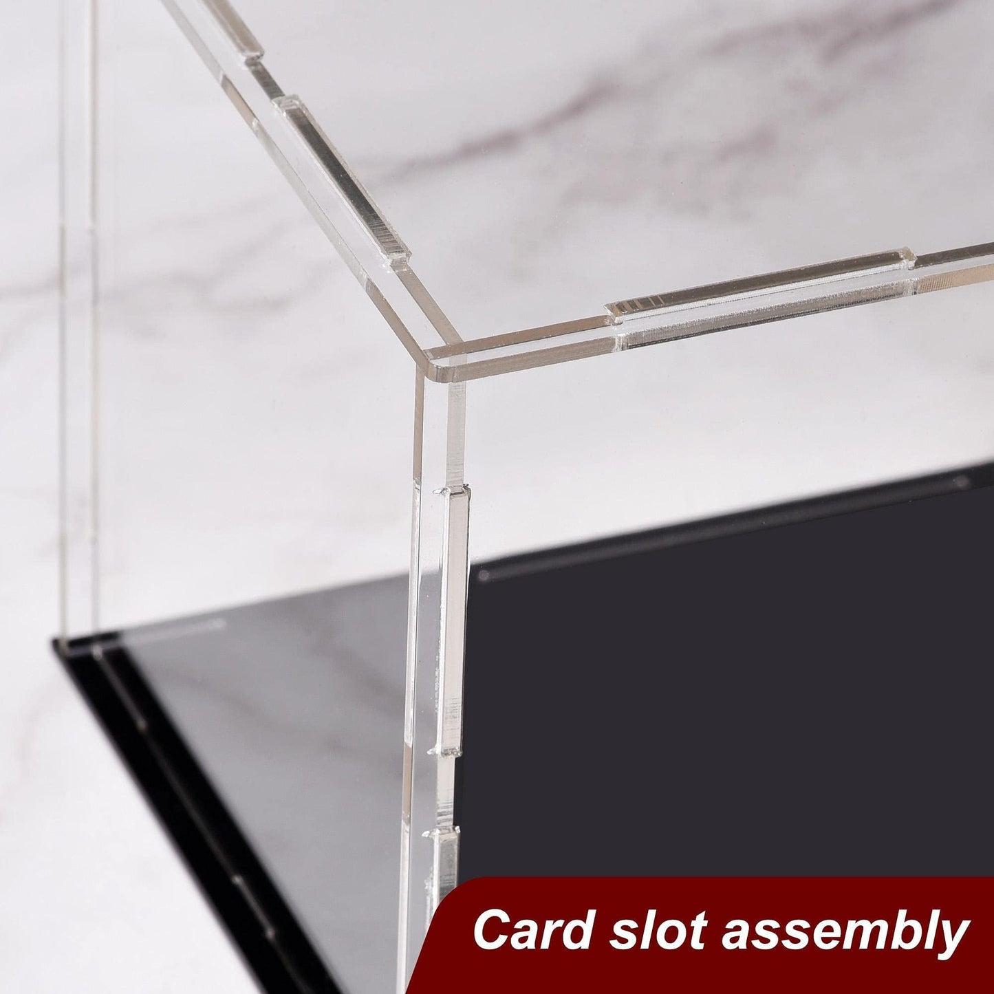 Recogwood Acrylic Display Case, 30 x 30 x 25cm Dustproof Clear Showcase