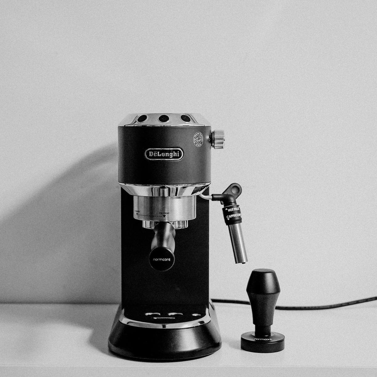 Normcore 51mm Espresso Tamper - Spring-Loaded Tamper  Barista Tools - Barista Coffee Tamper with Anodized Aluminum Tamper Stand Holder  Stainless