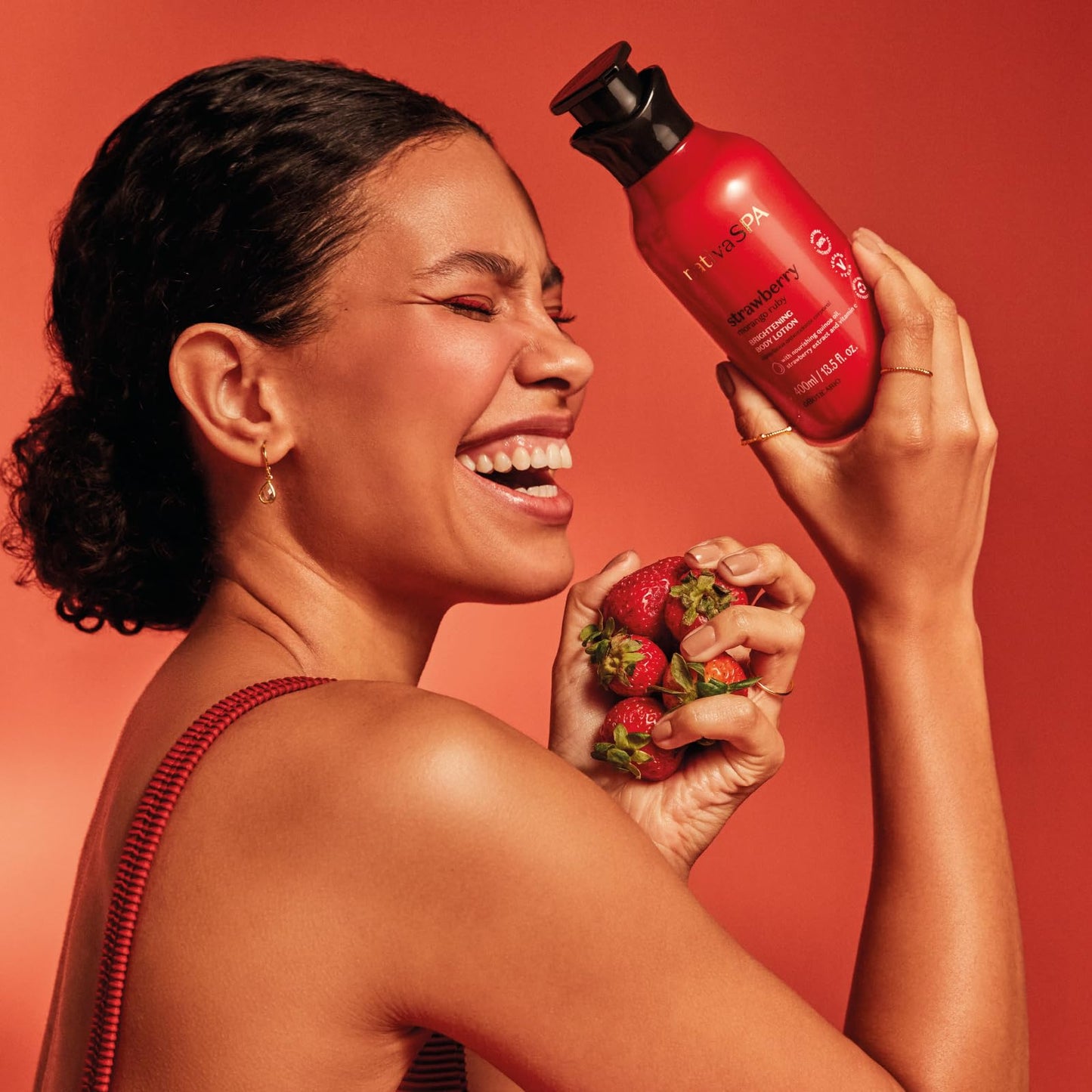 Loção Hidratante Morango Ruby Nativa SPA - 400ml