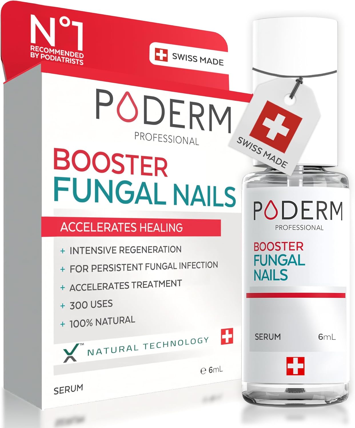 PODERM FUNGAL NAIL TREATMENT FOR TOENAILS EXTRA STRONG, expiry date 08/27, New but scruffy box