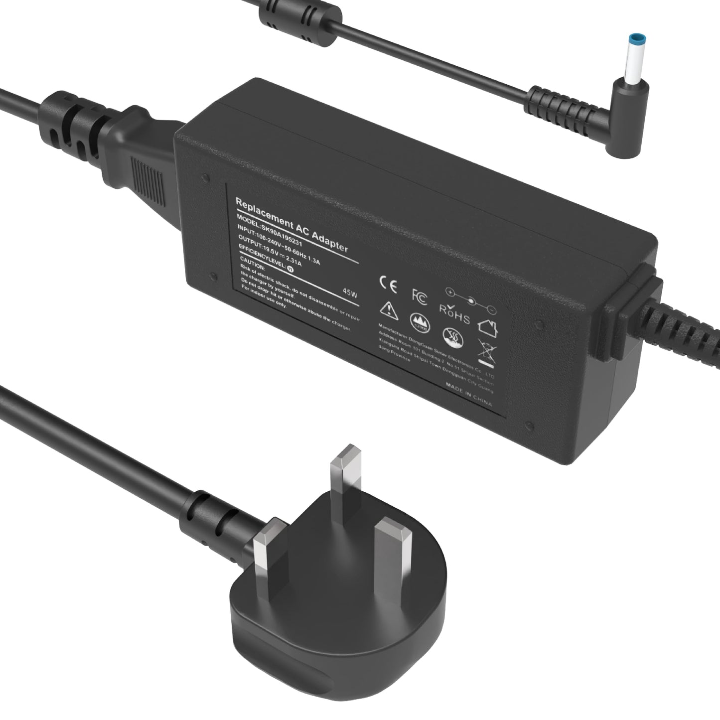 45W Laptop Charger Compatible with HP Pavilion 11 13 15, ProBook 430 440 450, Stream 11 13 14, Elitebook 840 850,Envy,Chromebook 11 14,Spectre x360 x2