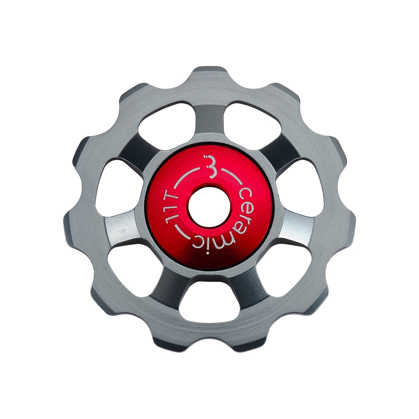 BBB Cycling 11-T Ceramic 7075 Aluminium Alloy Derailleur Jockey Wheels SRAM Shimano and Campagnolo Compatible Pulleys Ceramic Bearings 9- 10- and