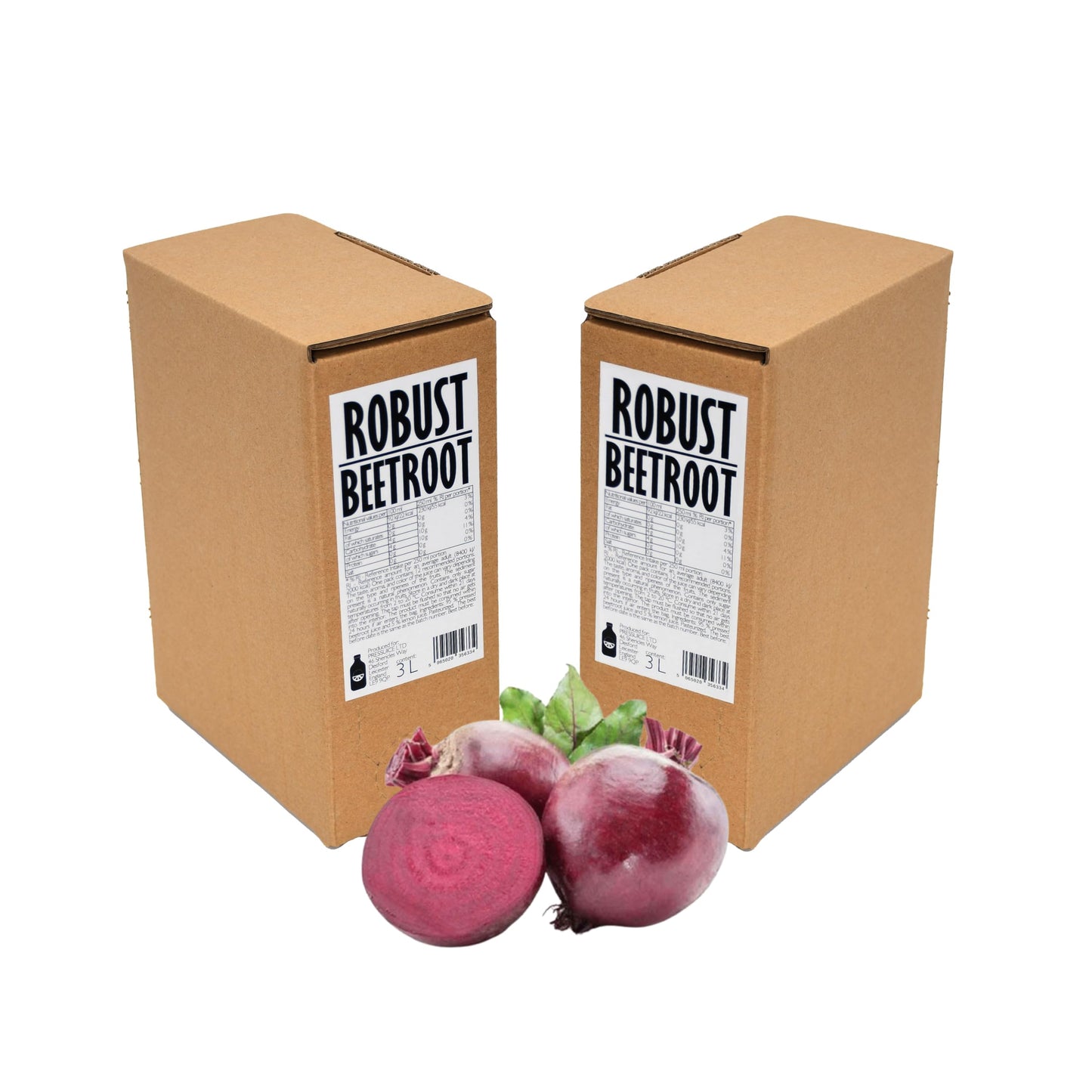 PRESSUICE - Fresh Beetroot Juice Not from Concentrate - 2 Cartons 3 Litres - Vege Juices NFC - Cold Pressed Robust Beet Semi Sweet Drink - No Added