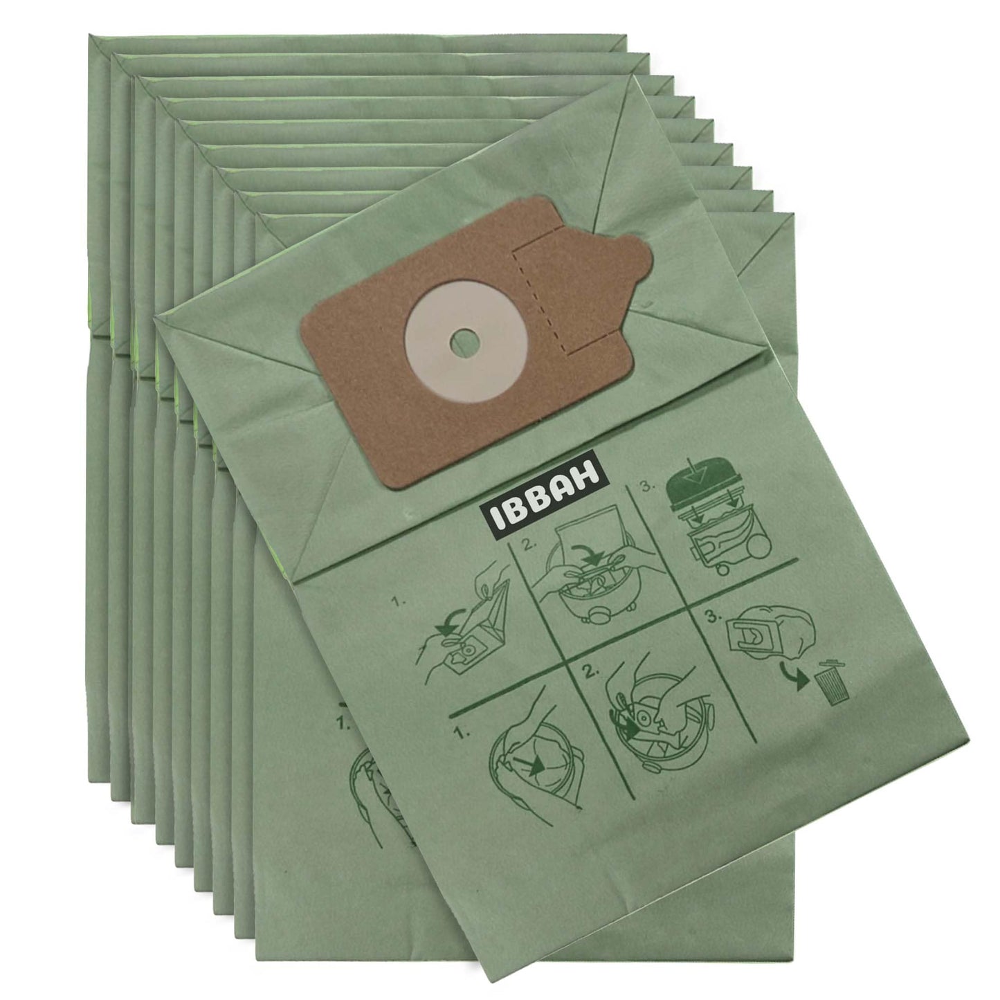 IBBAH Henry Hoover Bags 10 Pack, Premium Vacuum Bags for Henry, Hetty, Numatic, & Hoover Vacuum Cleaners ? Compatible with HVR200, NV200, NV225, Pet