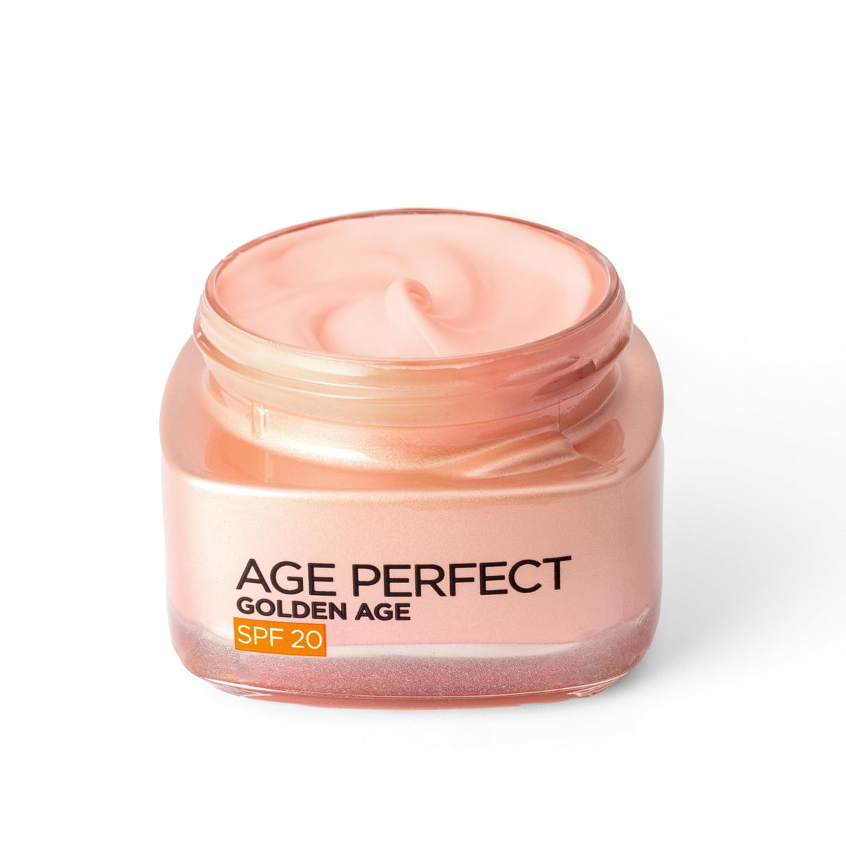L?Or?al Paris Age Perfect Golden Age Glowy Fortifying Rosy SPF 20 Day Cream 60+, Moisturise and Reactivates Radiance with UV Protection, Peony Native