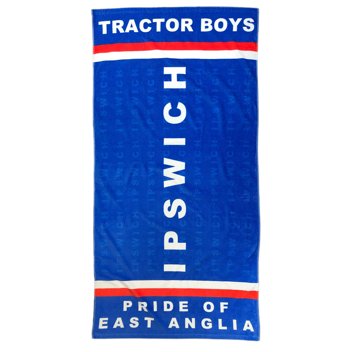 Beyond Happy Ipswich Beach & Bath Towel, 100% Cotton & 150cm X 75cm, Ipswich Tractor Boys Holiday Beach Towel, Big Bath Towel for Ipswich Sports Fans