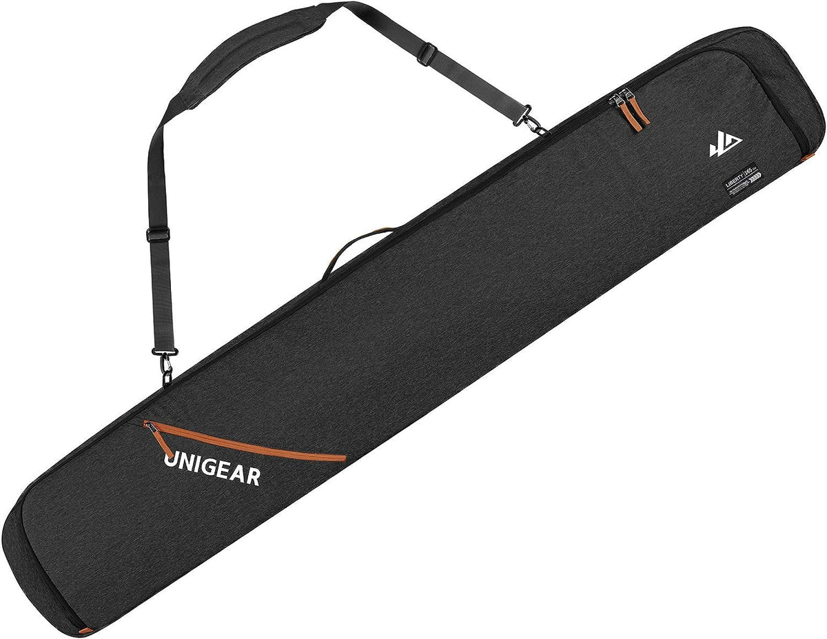 Unigear Snowboard Ski Bag for Air Travel, Reinforced Double Padded Snowboard Bag with 10mm EPE Dense, Water-Resistant and Durable up to 175cm Ski