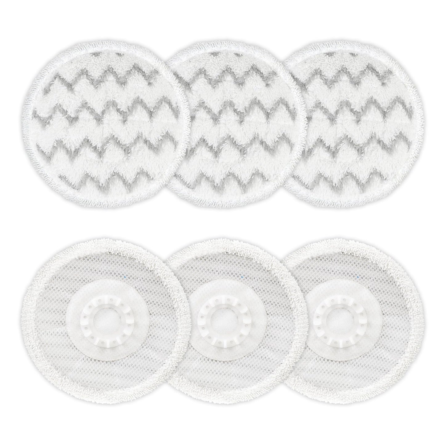 YYDSLEE 6 Pack Replacement Steam Mop Pads for Shark S8000 S8001 S8200 S8201 S7001 S7201 S7000 S7005 S7020 S7001 Reusable Steam & Scrub Series