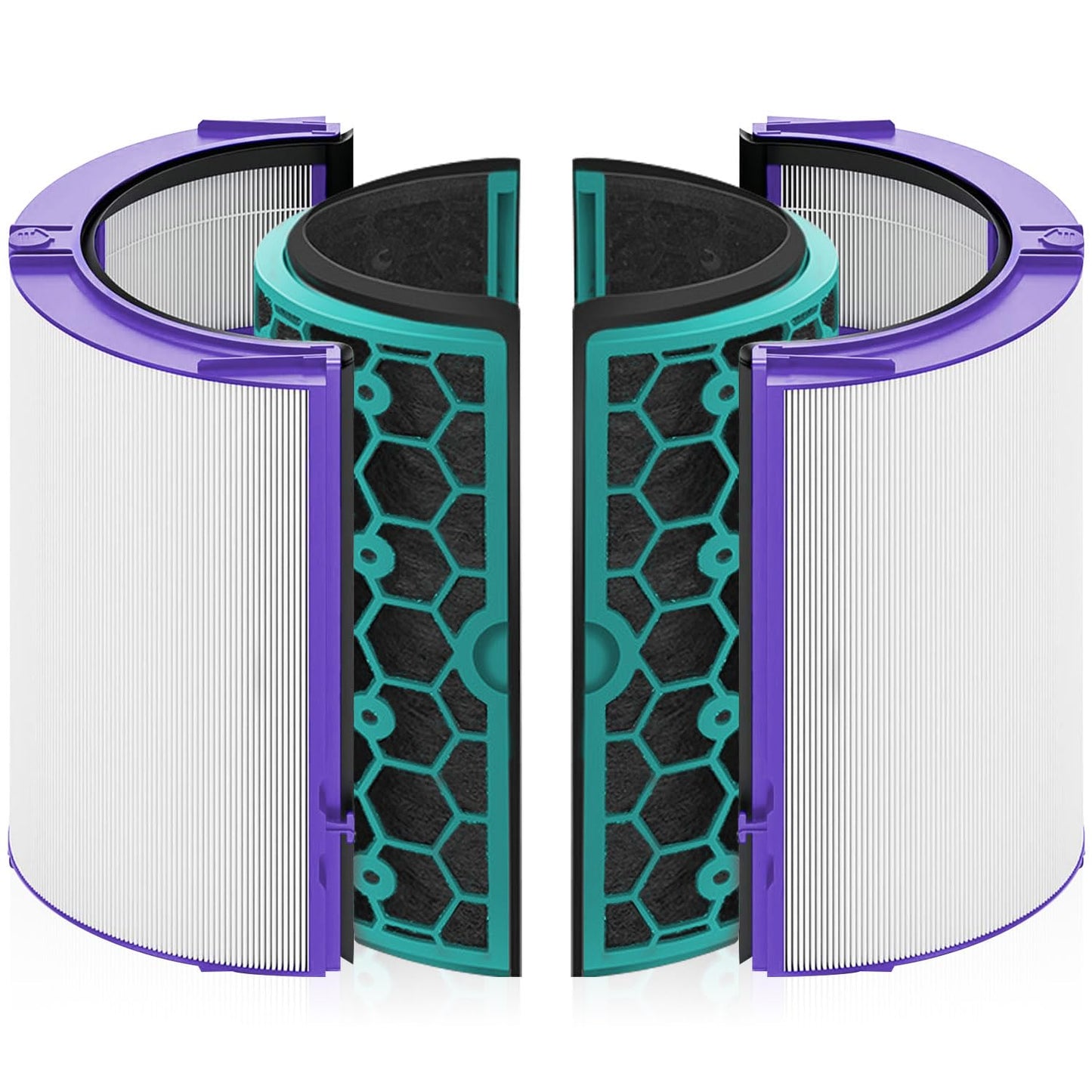 Air Purifier Replacement Filter Compatible with Dyson Pure Cool TP04 TP05 DP04 HP04 HP05, HEPA Activated Carbon Air Purifying Dyson Fan Filter