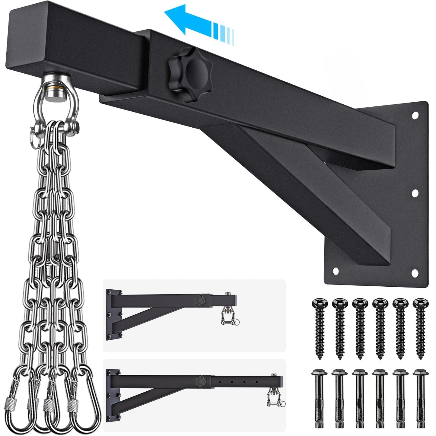 SELEWARE Heavy Bag Wall Mount Heavy Duty Heavy Bag Hanger Punching Bag Bracket for Boxing, Muay Thai and MMA Training
