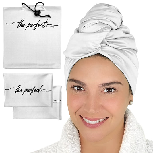 THE PERFECT HAIRCARE Hair Towel and Curl Scrunching Towel Set for Curly Hair Women and Girls - Wet Plopping SOTC & Micro-Plop - 1 Large Hair Wrap