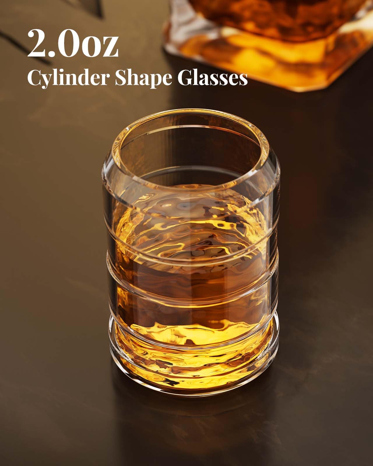 Whiskey Decanter Sets for Men, Kollea Liquor Decanter Set with Glasses, Unique Birthday Gifts Idea for Men Dad, Cool Anniversary Stuff Gifts for Him