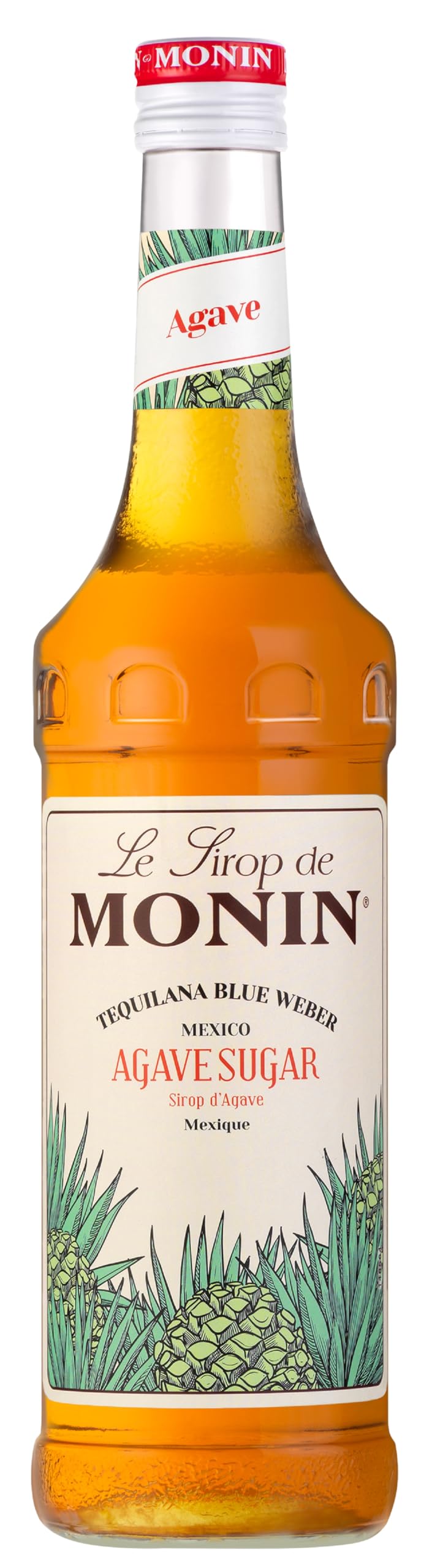MONIN Premium Agave Syrup 700 ml for Cocktails and Mocktails. Vegan-Friendly, Allergen-Free, 100% Natural Flavours and Colourings. Sugar Syrup