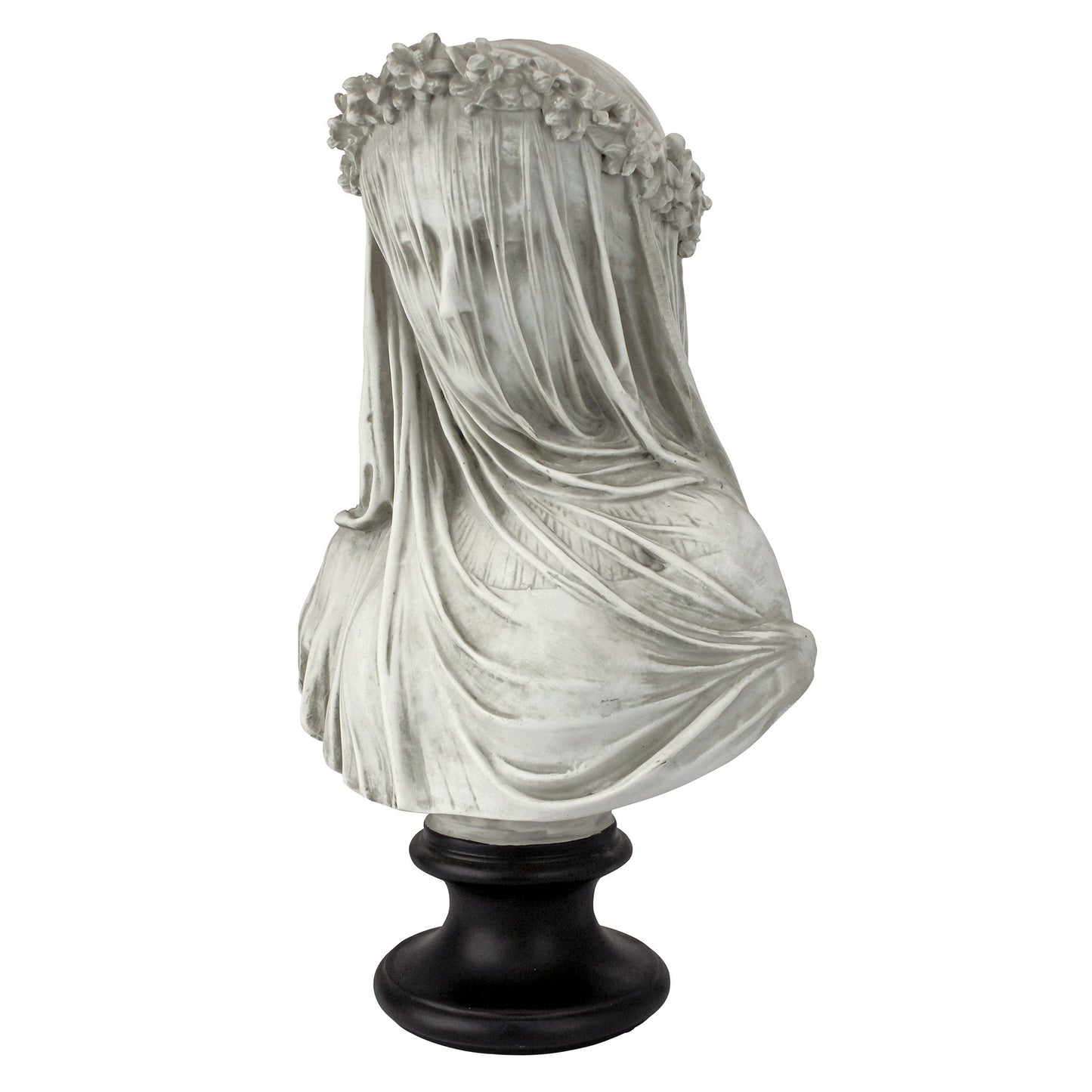 Design Toscano NG31524 the Veiled Maiden Sculptural Bust,White,15D x 23W x 35.5H centimetres