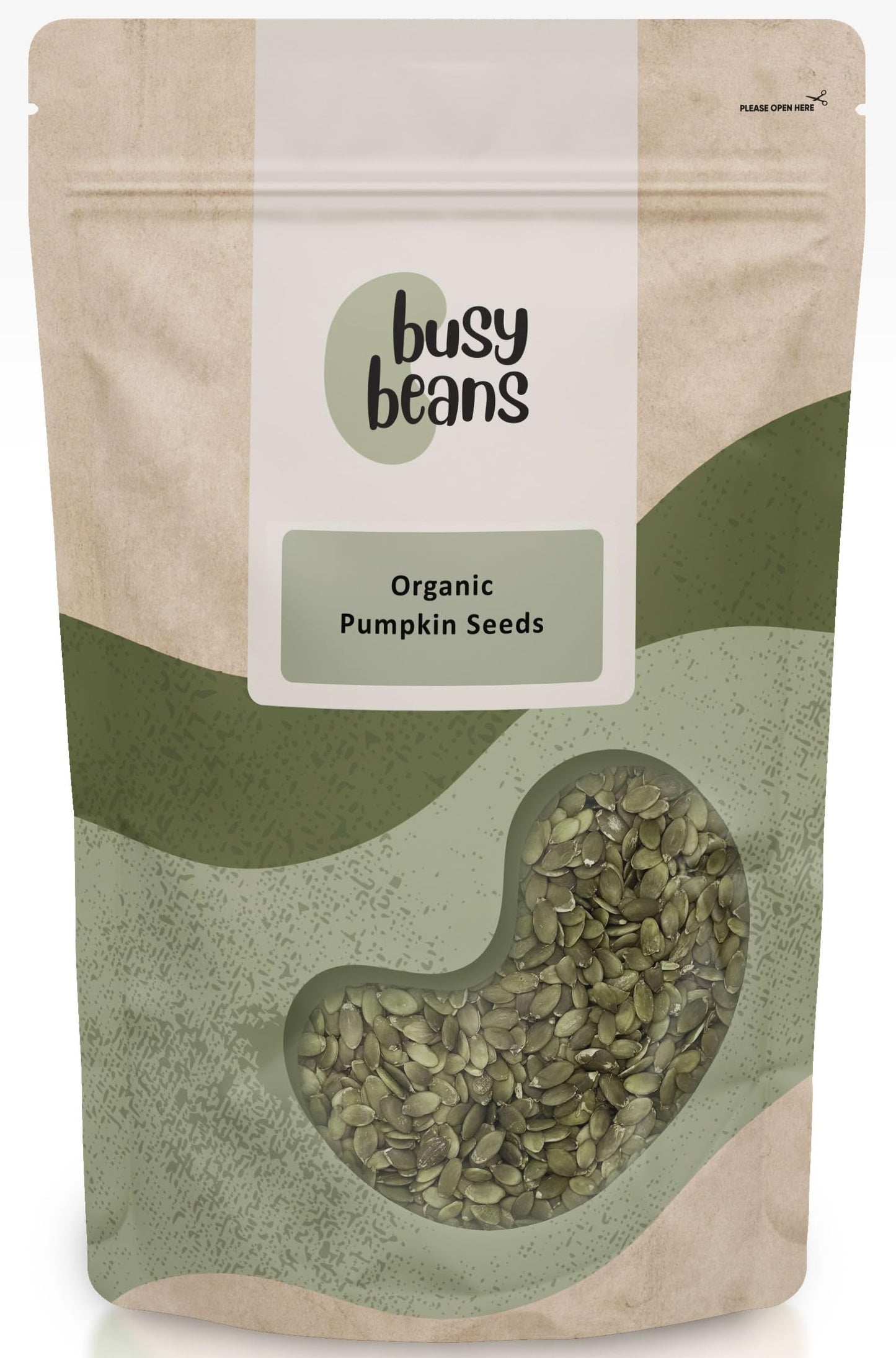 Organic Pumpkin Seeds - Certified Organic - by Busy Beans Organic (1kg)