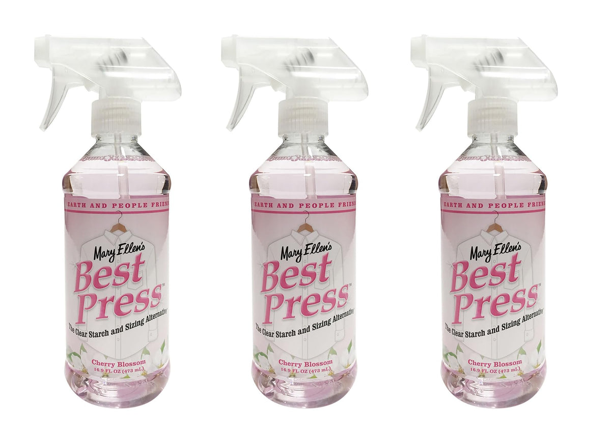 Mary Ellen's Best Press Cherry Blossom Starch and Sizing Alternative Multi 16.9oz Bottle Better Value Bundle