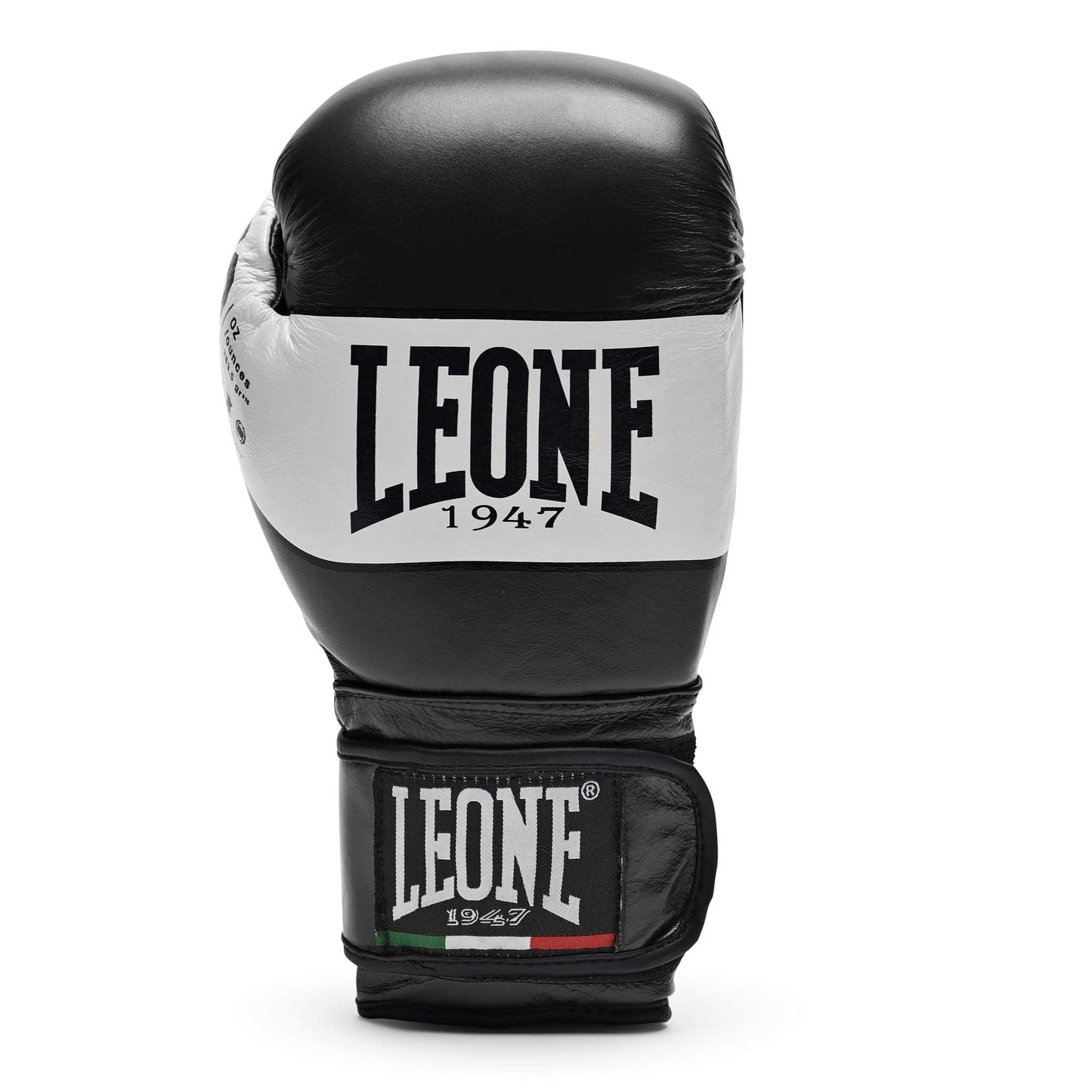 LEONE 1947, Shock Boxing Gloves, Unisex Adult, Black, 12 OZ, GN047