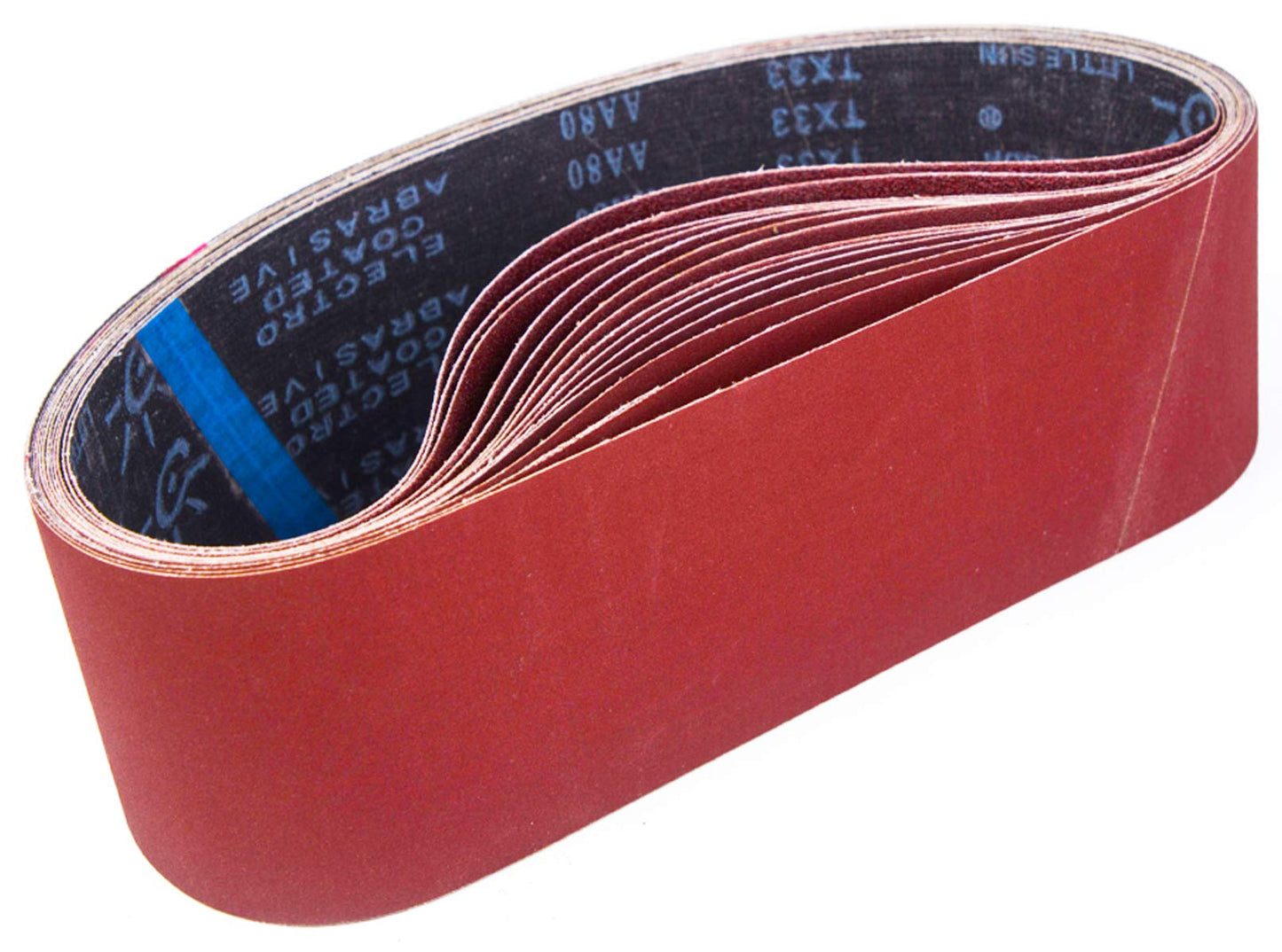 STEBRUAM Sanding Belt 100 x 915 mm, Sander Belts Set?3 Each of 80/120/150/240/400 Grains?for Belt Sander,for Grinding,Sharpening and Derusting (15