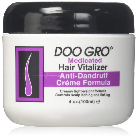 Doo Gro Medicated Hair Vitalizer Promotes Healthy Hair Growth & Scalp Treatment for All Hair Types 4 Oz