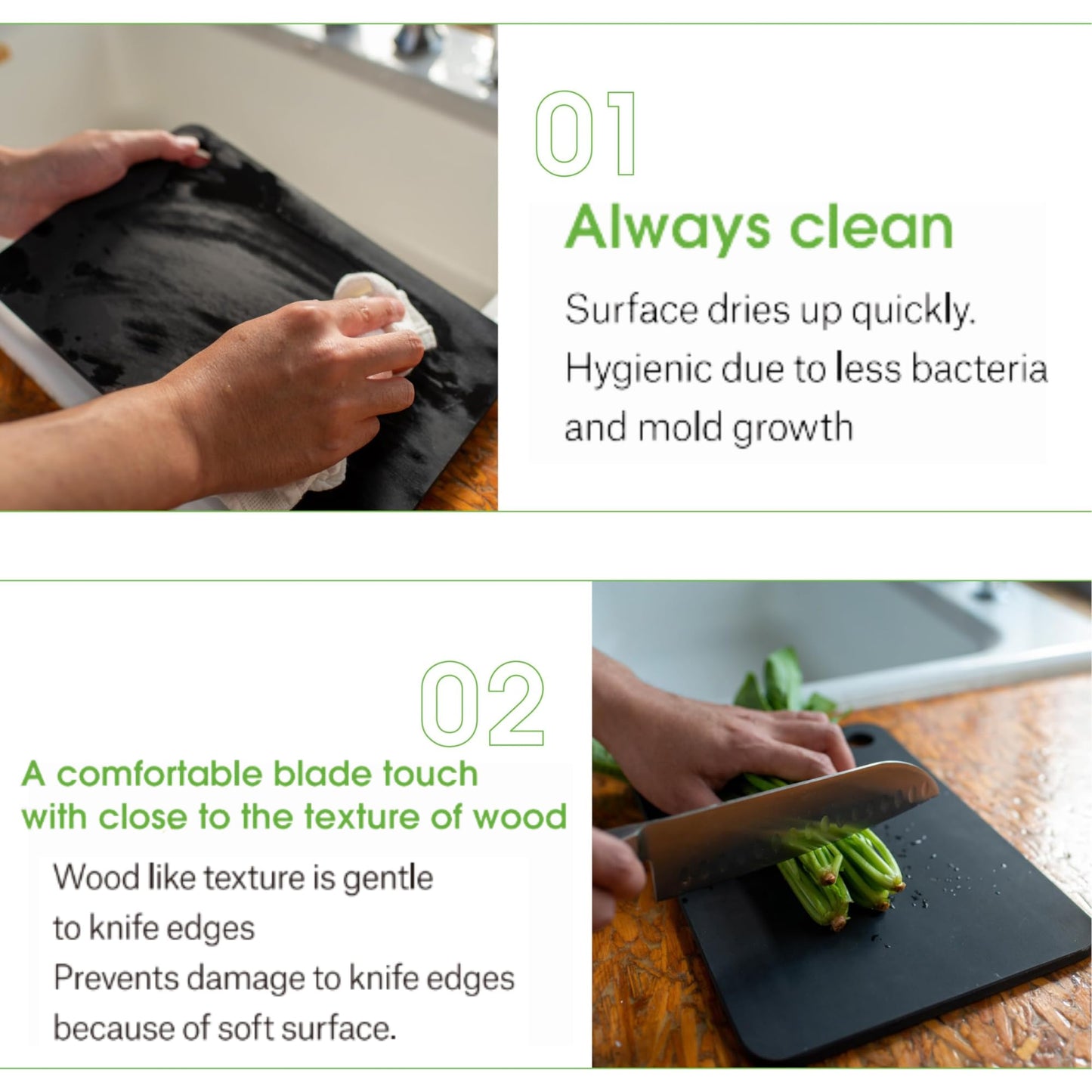 Rubber Rubber NBD002 Cutting Board, Synthetic Rubber, Black, S, Made in Japan 10 x 6.8 x 0.3 inches (255 x 175 x 8 mm) (S)