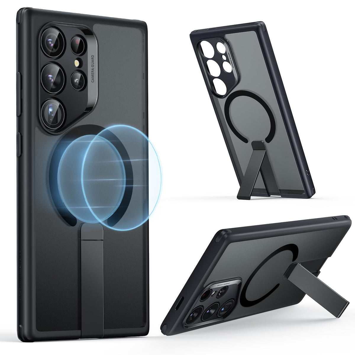 ESR Samsung Galaxy S24 Ultra Case with Stand Compatible with MagSafe Magnetic Case for Samsung Galaxy S24 Ultra 3 Stand Modes Military Standard