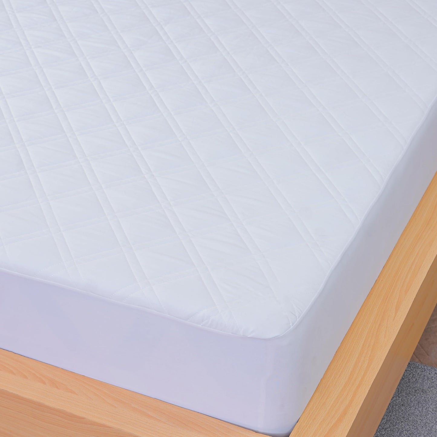 Sheet Story Quilted Mattress Protector Super King Size - 40cm Deep Pocket - Hypoallergenic Superking Mattress Protectors - Not Waterproof