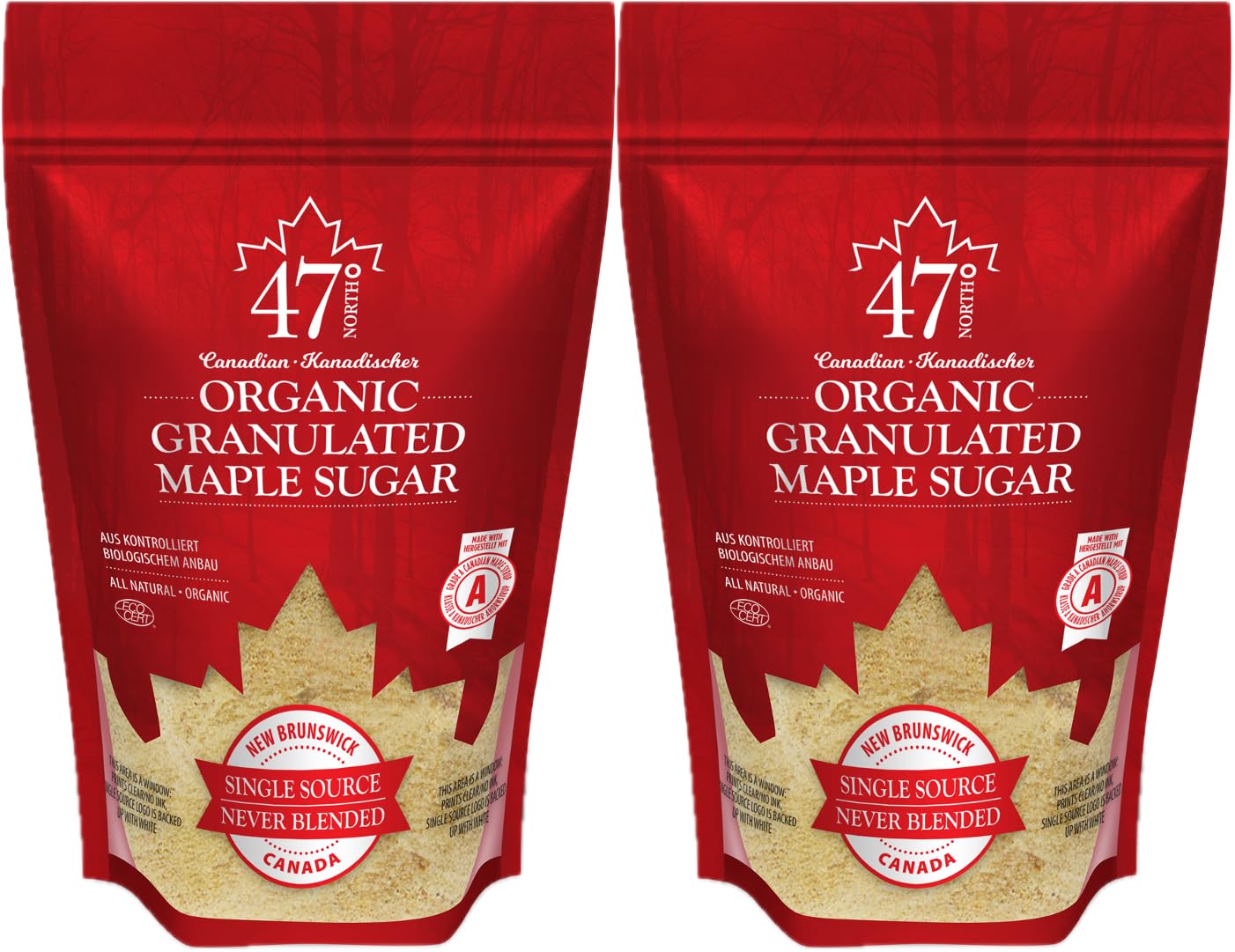47? Single Source Canadian Organic Maple Sugar (500g)
