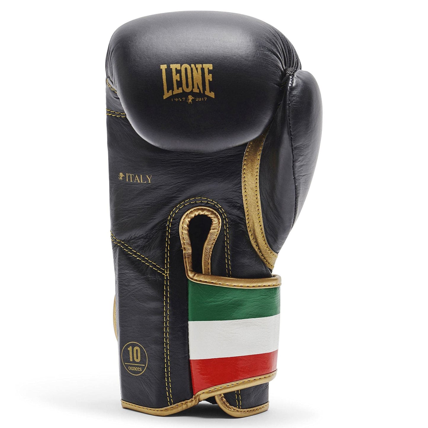 LEONE 1947, Boxing Gloves, Unisex Adult, Black, 16 OZ, GN039