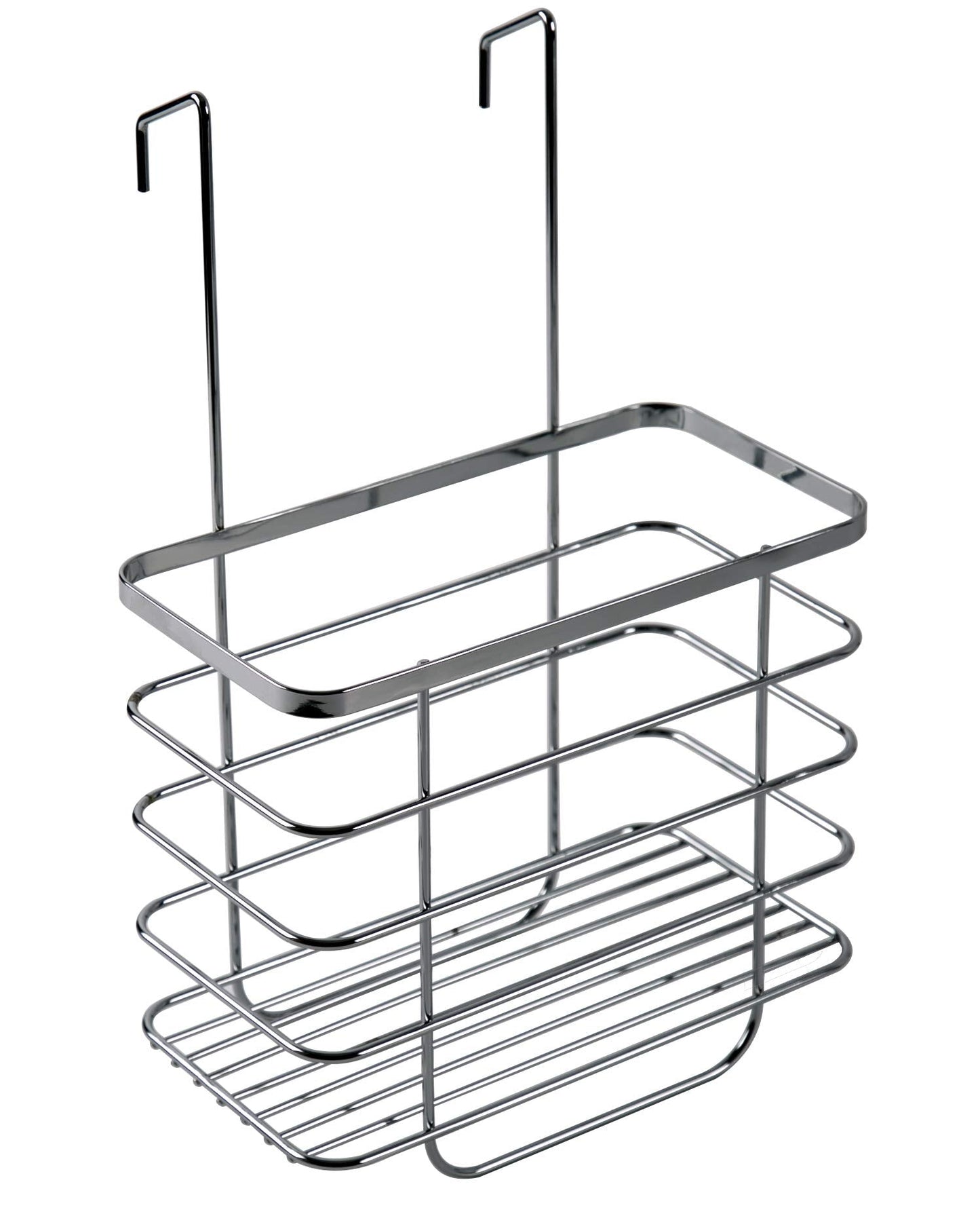 Croydex Large Shower Caddy Hanging Storage - Hook Over Door Screen with No Drilling Required, Space Saving Bathroom Storage Solution, Rust Free, ?13 x