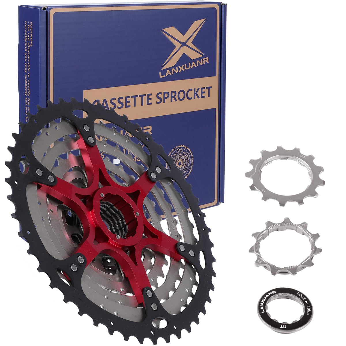 LANXUANR 10 Speed Mountain Bicycle Cassette Fit for MTB Bike, Road Bicycle?Super Light (11-50T)