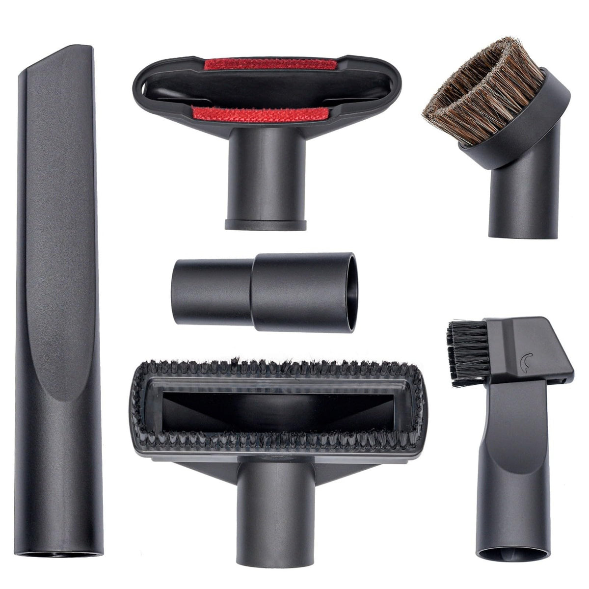 YinuoMa 6 Piece Set Vacuum Attachments Accessories Cleaning Kit Brush Nozzle Crevice Tool for 35mm to 32mm Standard Hose Parts,Compatible with
