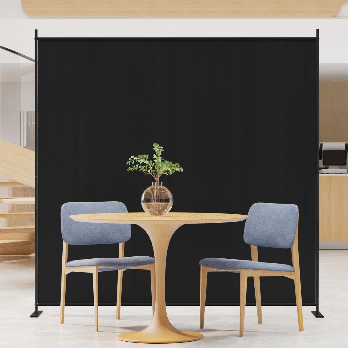 C-Hopetree 1 Panel Room Divider, 180cm Tall Indoor Folding Privacy Screen, Portable Partition Separator, Freestanding Separation Temporary Wall for