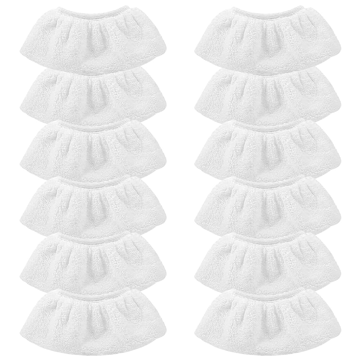 GAOHAN 12 Microfibre Steam Cleaning Cloths, Washable Replacement Cloths, Handheld Steam Cleaner Accessory for Cleaning Floors, Windows, Glass, Walls