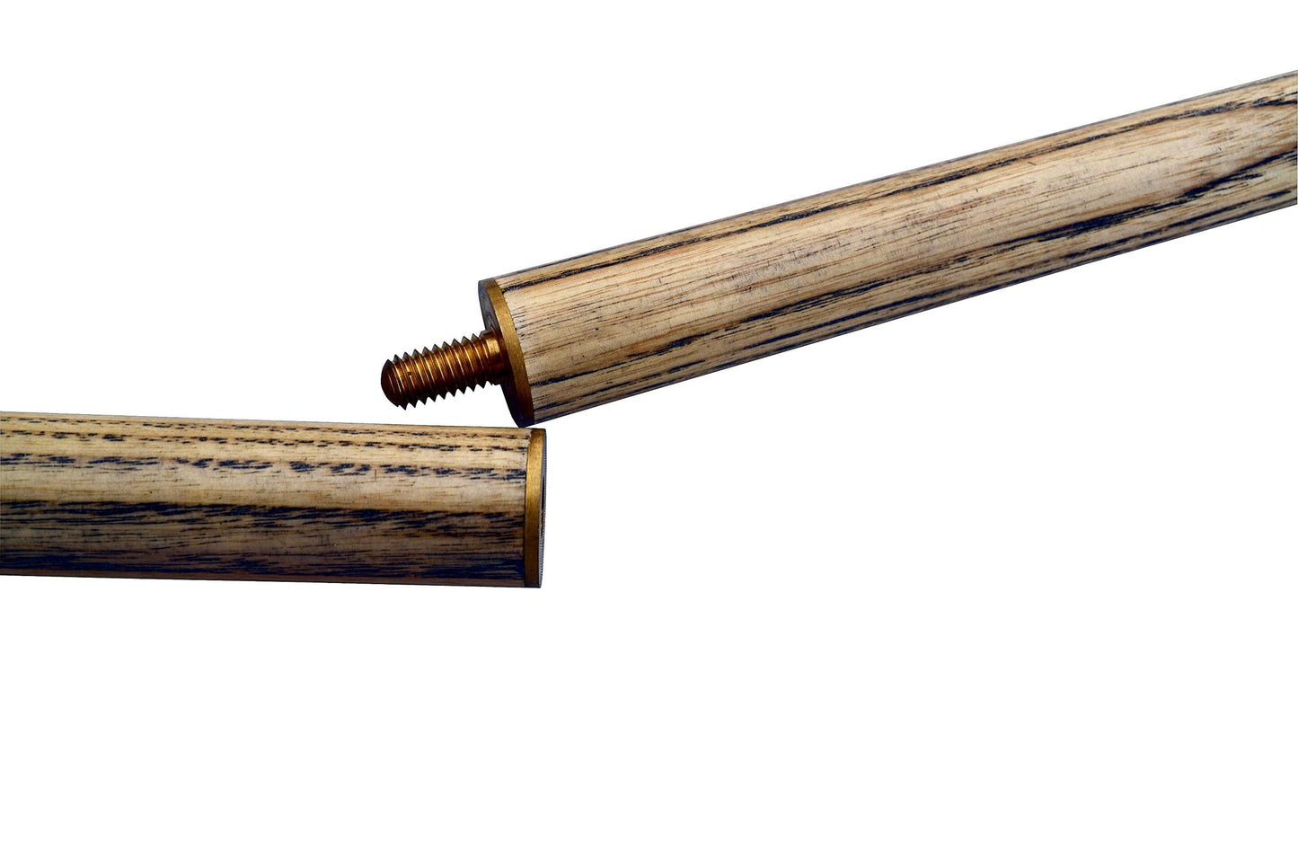 BCE Unisex FF200-2 Piece Ash Snooker Cue ? 57" (145cm), Black Butt & Natural Wood Shaft - with Soft Case