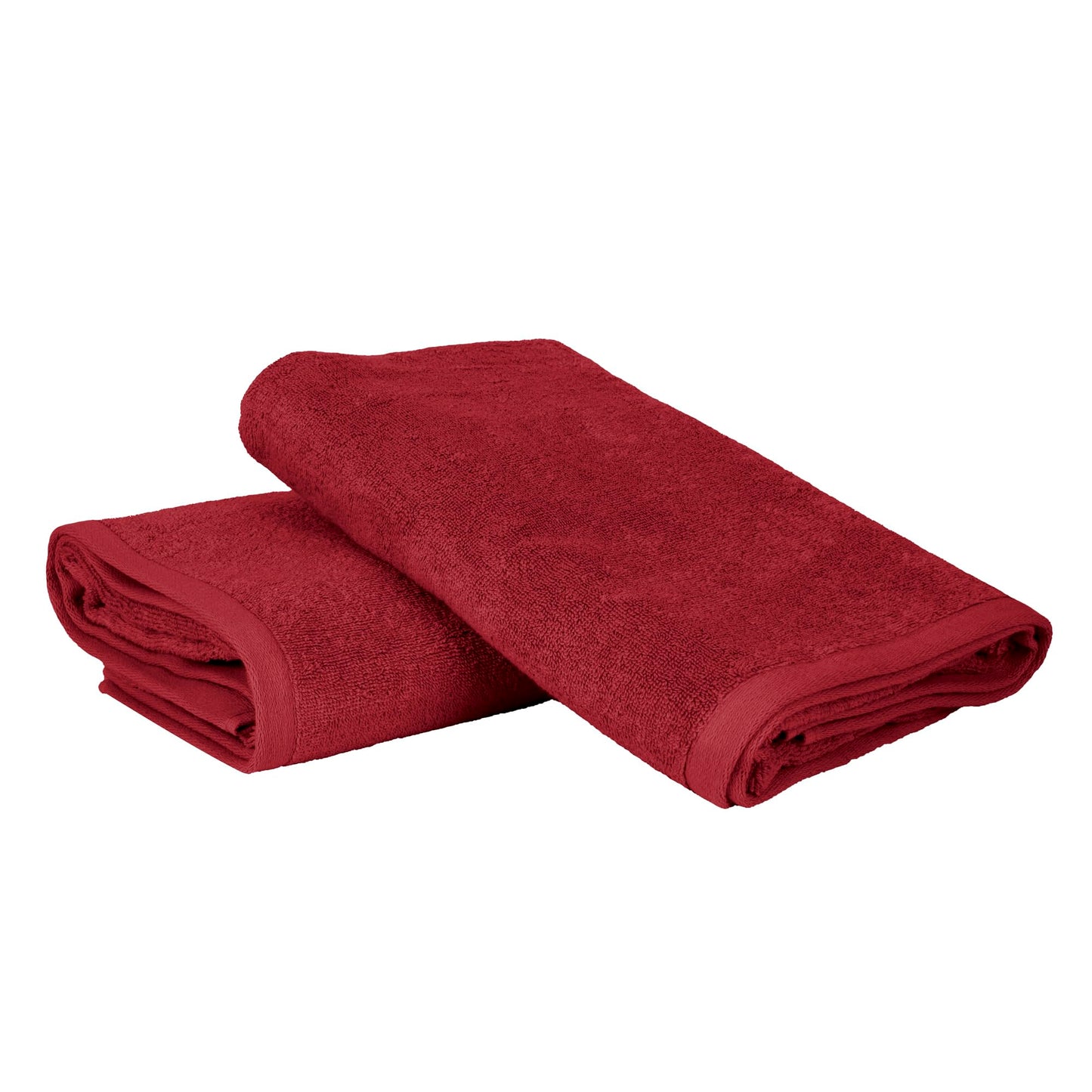 Ruggeri, Set 2 Bath Towels 70x140 cm, Cotton, Red