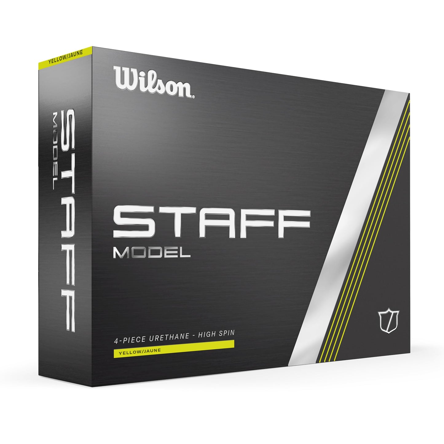 Wilson Staff Golf Balls, Staff Model, Four Piece High Spin Golf Ball, 12 Balls, Urethane, Yellow