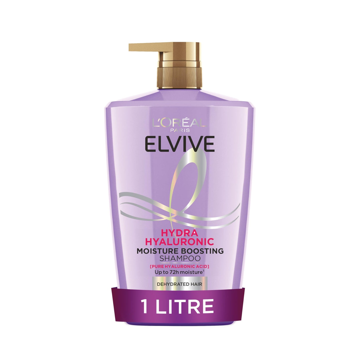 L?Or?al Paris Elvive Hydra Hyaluronic Moisture Boosting Shampoo, with Hyaluronic Acid, for Dry & Dehydrated Hair, Suitable for all hair textures,