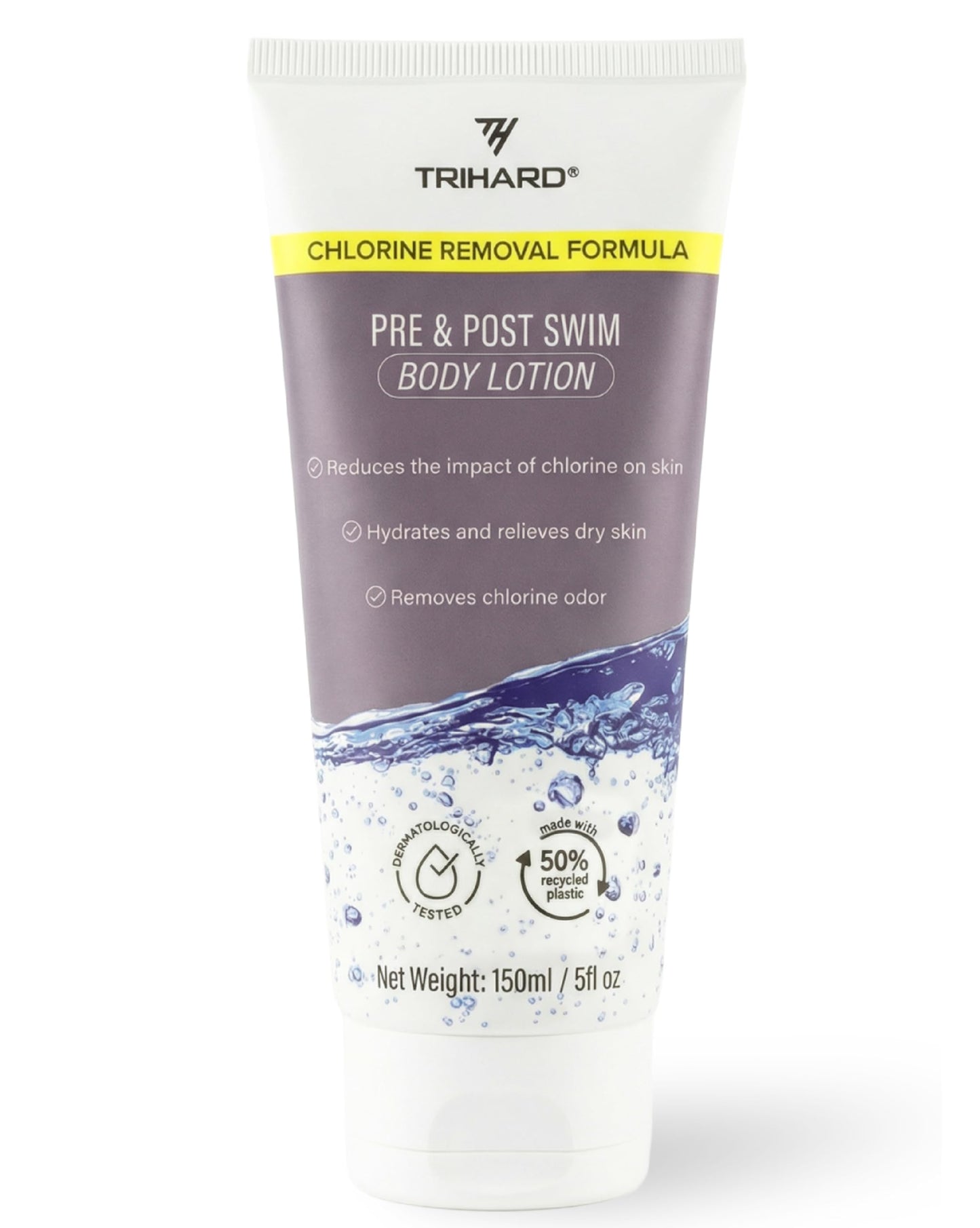 TRIHARD Advanced Swimmer's Lotion | Pre-Swim Skin Shield | Post-Swim Chlorine Moisturizing & Chlorine Removal | Olympian's Choice