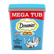 DREAMIES Cat Treat Biscuits with Flavour Mega Tub 350g - Case of 2