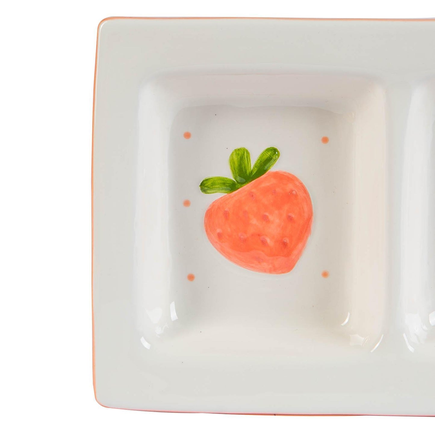 31cm White Easter Bunny Dolomite Snack Plate