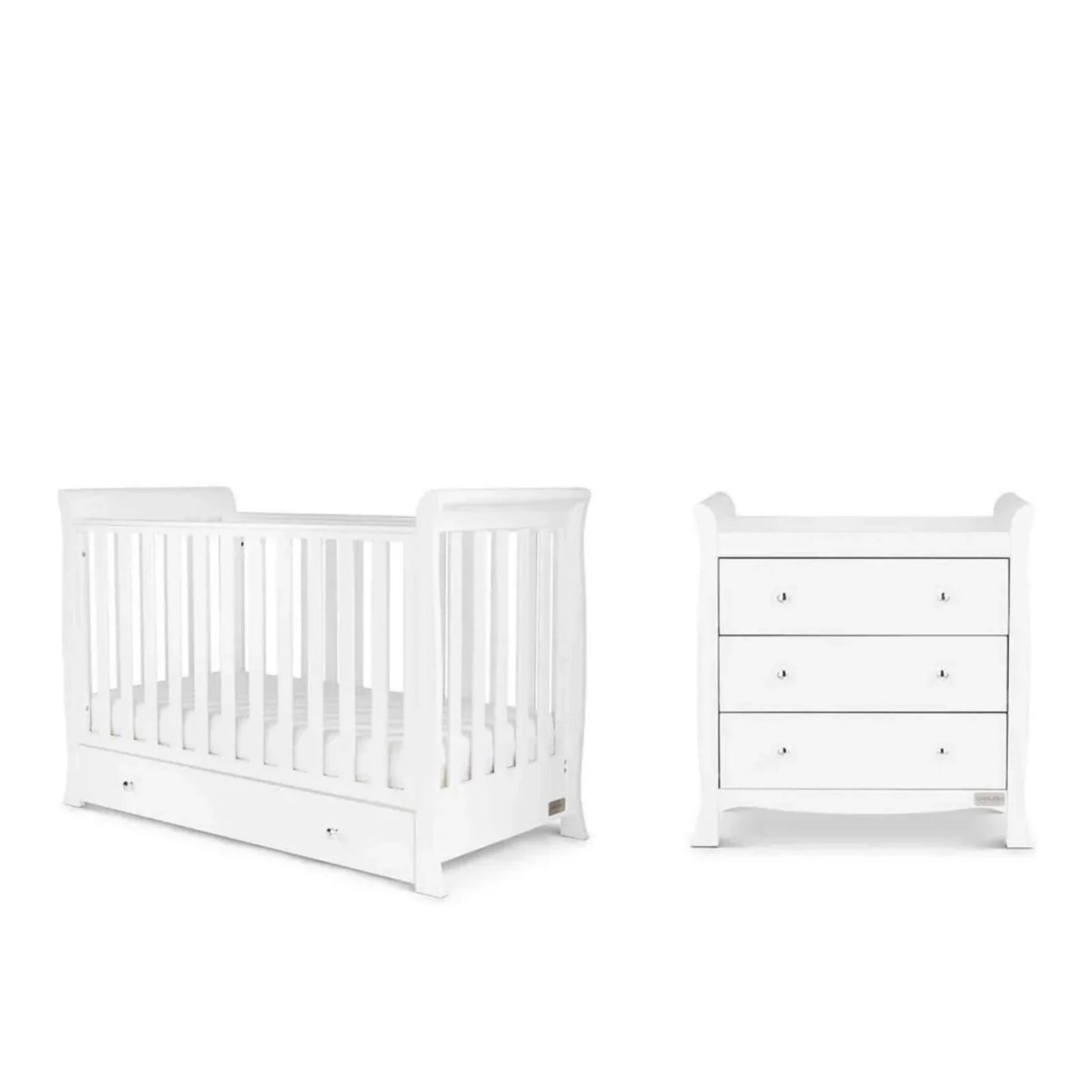 Ickle Bubba Snowdon 4-in-1 Mini Furniture Set Premium Pocket Sprung Mattress 2 pcs - White