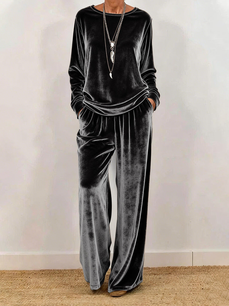Women's Minimalist Co-ord Suit | Relaxed Fit Long Sleeve Two-Pieces Set