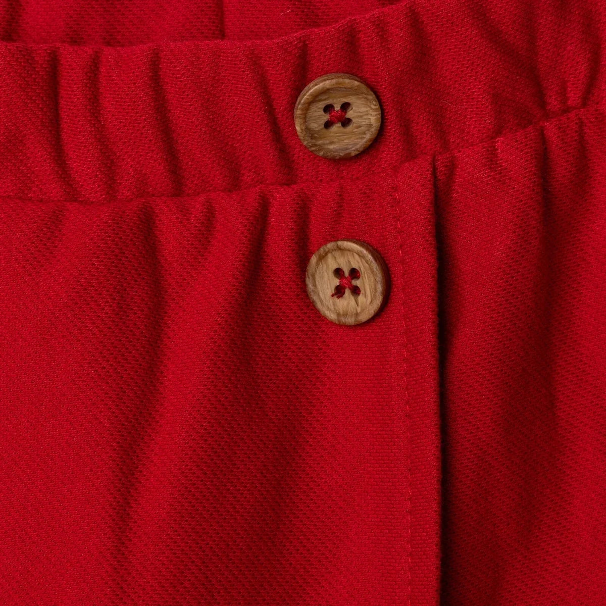 HelloBaby Girls Shorts with Buttons  Short Leg - Red