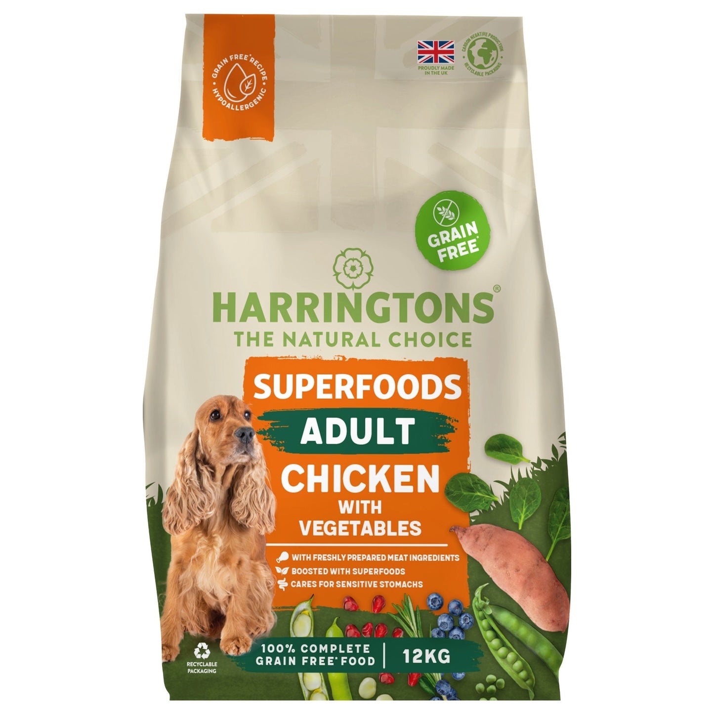 Harrington''s Grain Free Superfoods Chicken 12kg